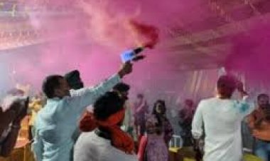 युवाओं के बीच होली मिलन समारोह में शामिल हुए समाजसेवी प्रवीण झा