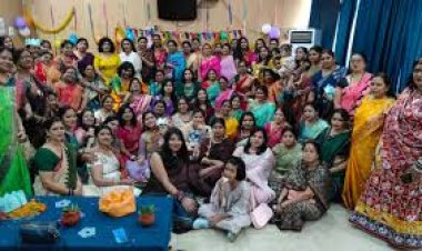 राष्ट्रीय ब्राह्मण महिला प्रकोष्ठ दुर्ग भिलाई द्वारा महिला दिवस व होली मिलन समारोह का आयोजन