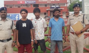 भिलाई में रायपुर से बालोद जाते व्यक्त ट्रक हेल्पर से लूट, 3 आदतन बदमाश गिरफ्तार