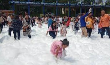 छत्‍तीसगढ़ के भिलाई इस्पात संयंत्र अग्निशमन सेवा विभाग का फायर स्टेशन में रविवार को कश्‍मीर और शिमला जैसे हिल स्टेशन सा नजारा था