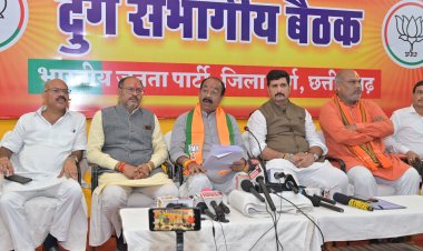 भाजपा का संकल्प पत्र मोदी की गारंटी,सुरक्षित,समृद्ध विकसित भारत की गारंटी:अरुण साव