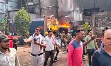 राजधानी रायपुर में भीषण गर्मी के चलते आग का कहर जारी