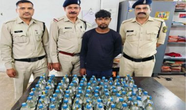 अवैध शराब बिक्री करने वाले के खिलाफ दुर्ग पुलिस की कार्यवाही