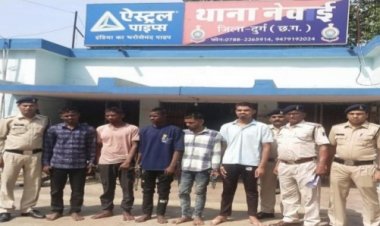 दुर्ग पुलिस की कार्यवाही,हत्या का प्रयास करने वाले फरार आरोपियों में से मुख्य आरोपी हर्ष साहू सहित कुल 06 आरोपीयों को किया गया गिरफ्तार