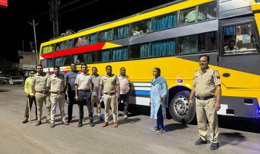 आबकारी विभाग दुर्ग द्वारा जिले के बस स्टेशनों एवं मुख्य मार्गों का सघन जांच