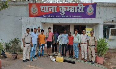 विजय मिल कंपनी कपसदा से चोरी करने वाले आरोपियो को कुम्हारी पुलिस द्वारा  कुछ ही घण्टो में  पकडा गया