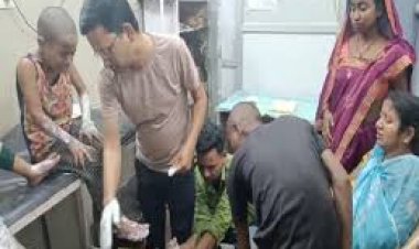 छत्तीसगढ़ के दुर्ग जिले में गैस सिलेंडर लीक होने से आग लग गई