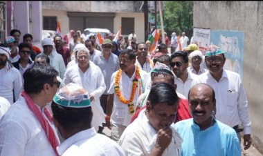 राजेंद्र साहू को जनसंपर्क के दौरान मिल रहा भरपूर जन समर्थन