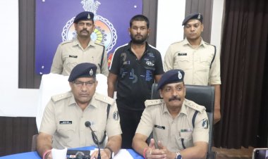 पिस्टल से फायर कर प्राणघातक हमला करने वाला आरोपी गिरफ्तार पति-पत्नि के विवाद पर आरोपी का ससुर हुआ गोली का शिकार