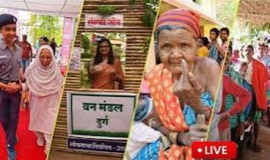 छत्‍तीसगढ़ की सात सीटों पर सुबह 9 बजे तक 13.24 प्रतिशत मतदान