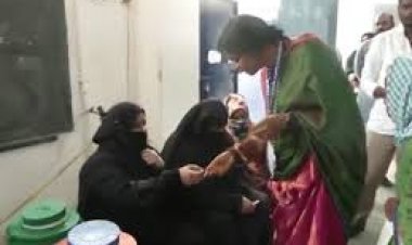 हैदराबाद से AIMIM चीफ असदुद्दीन ओवैसी के खिलाफ चुनाव लड़ रहीं भाजपा कैंडिडेट माधवी लता विवादों में घिर गई