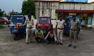अंतर जिला आटो (एप्पे) वाहन चोर चढ़ा  दुर्ग पुलिस के हत्थे
