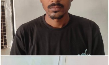 धारदार हथियार लेकर गुण्डागर्दी करने वाला बदमाश गिरफ्तार