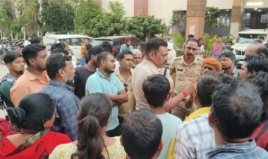 हार्ट के मरीज की सर्जरी  के दौरान मौत पर शंकराचार्य अस्पताल में  बवाल, परिजनों ने किया जमकर हंगामा