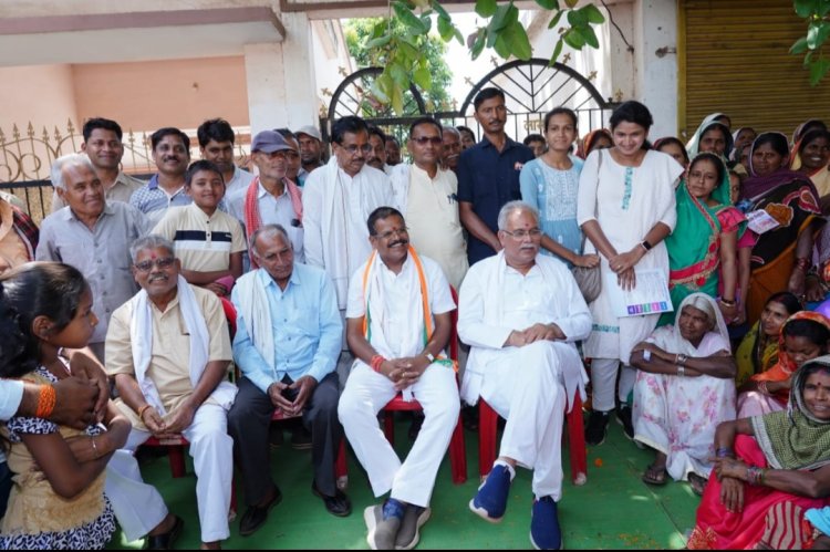 किसान गरीब के पेट की रोटी छीनकर बड़े उधोगपतियों का पेट भर रही है भाजपा- भूपेश बघेल