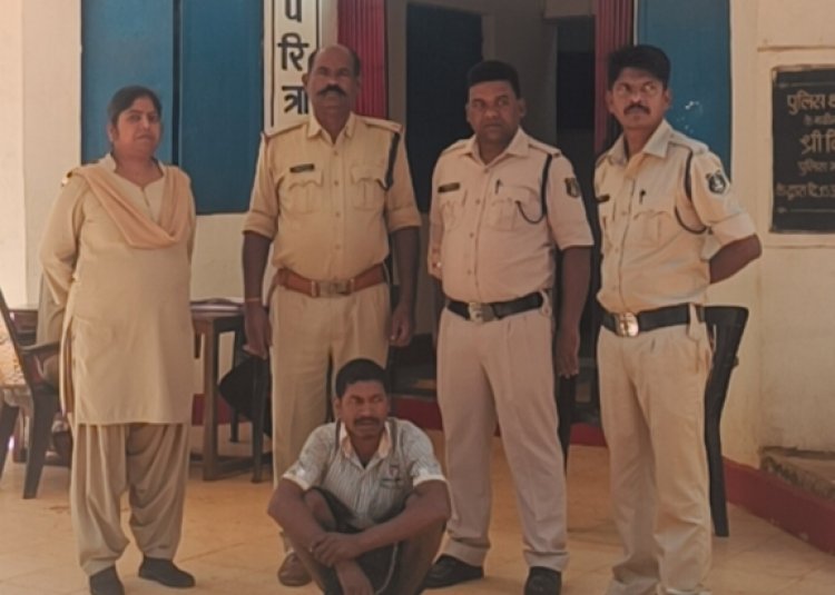 चरित्र शंका कों लेकर लड़ाई झगड़ा होने पर आरोपी पति ने आवेश मे आकर की अपनी पत्नी की हत्या