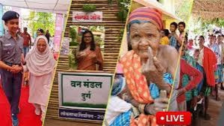 छत्तीसगढ़ की सात सीटों पर सुबह 9 बजे तक 13.24 प्रतिशत मतदान