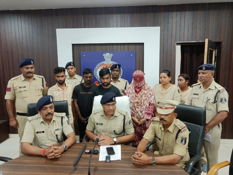 नेवई क्षेत्र में घटित संदेहास्पद हत्या के प्रयास के गुत्थी सुलझाने में दुर्ग पुलिस को मिली सफलता,पति की हत्या का प्रयास एवं षड़यंत्र में शामिल पत्नी सहित 04 आरोपी गिरफ्तार