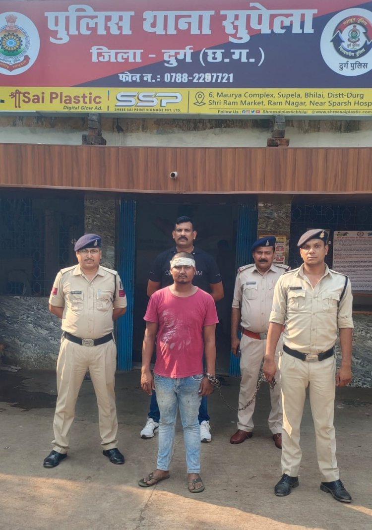 शराब भट्टी के पास धक्का मुक्की होने पर किया प्राणघातक हमला, आरोपी गिरफ्तार