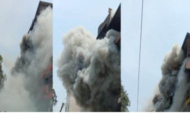 अंबिकापुर के रिहायसी इलाके में लगी भीषण आग