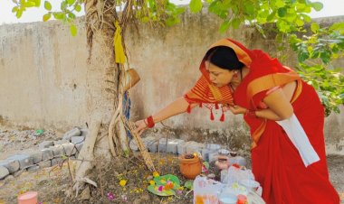 वट सावित्री:पति की दीर्घायु के लिए महिलाओं ने रखा व्रत, बरगद पेड़ के नीचे की पूजा-अर्चना