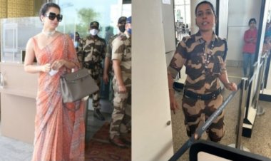 कंगना पर CISF कर्मी ने जड़ दिया थप्पड़,चंडीगढ़ एयरपोर्ट की घटना