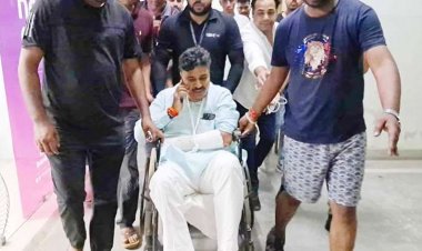 नेता प्रतिपक्ष टीकाराम जूली हादसे का शिकार, दिल्ली-मुंबई एक्सप्रेस हाईवे पर नीलगाय से टकराई कार