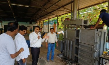 महापौर ने किया बोरसी एसएलआरएम सेंटर का निरीक्षण, कचरों के निष्पादन प्रक्रिया में तेजी लाने के निर्देश