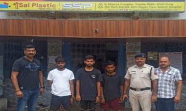 एचडीएफसी बैंक सुपेला के सामने  देर रात घर जा रहे व्यक्ति से प्राणघातक हमला करने  वाले तीन आरोपी गिरफ्तार