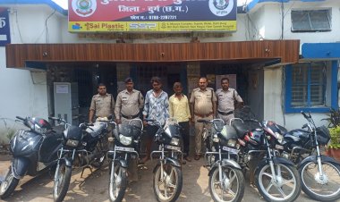मोटर सायकल चोरी का सुपेला पुलिस ने किया बड़ा खुलासा,चोरी के 06 मोटर सायकल के साथ पकड़ाये आरोपी