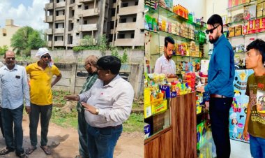 निगम की टीम ने संपत्ति की जांच कर लोगो को निगम द्वारा दी  जा रही 6 प्रतिशत छूट की जानकारी दी