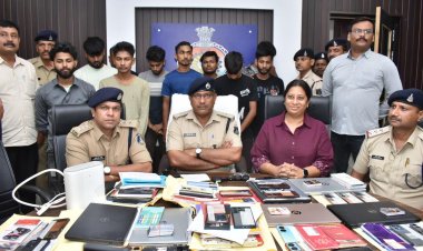 ऑन लाईन गेमिंग एप्प के 03 पैनलों को पकड़ने में मिली दुर्ग पुलिस को  सफलता , 10 आरोपी गिरफ्तार