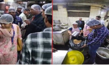 रायपुर के मोहबा बाजार स्थित अशोका बिरयानी होटल में दुर्ग से खाना खाने गए युवकों के शाकाहारी भोजन में मिला मांस का टुकड़ा