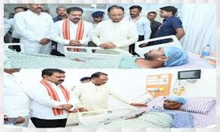 घायल एसटीएफ के जवान कैलाश नेताम ने आज मुख्यमंत्री से कहा कि ठीक होते ही और नक्सलियों को मार गिराऊंगा