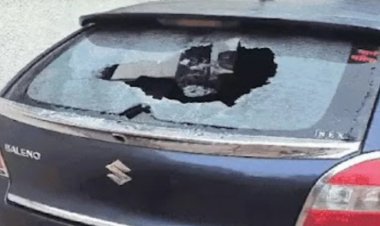 जिला दुर्ग में अपराधियों के हौसले बुलंद,जामुल थाने के सिपाही दीपक सिंह की कार पर बदमाशों ने पत्थर मारकर शीशा तोड़ा