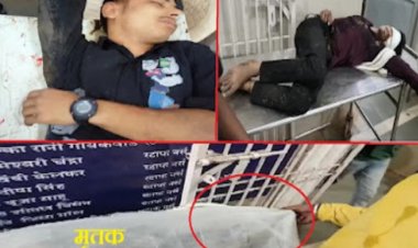 खुर्सीपार गेट में सिग्नल पर बीती रात बाइक सवार तीन लोग  ट्रेलर से  टकराए ,दुर्घटना में बाइक सवार एक युवक की मौत हो गई, वहीं उसके साथ बैठे दो अन्य लोग गंभीर रूप से घायल