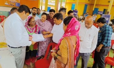 जन समस्या निवारण पखवाड़ा शिविर में 66 आवेदनों का मौके पर हुआ त्वरित निराकरण