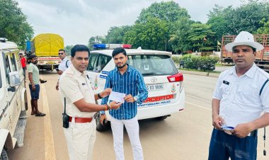 इंटरसेप्टर वाहन से तेज रफ्तार वाहन, ब्लेक फिल्म, शराब के नशे में वाहन चलाने वाले पर की जा रही है कार्यवाही