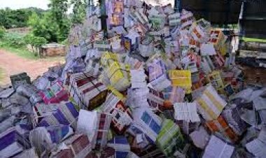 राजधानी रायपुर के सिलयारी में रियल बोर्ड पेपर मिल में लाखों पाठ्य पुस्तकें कबाड़ में मिलने के बाद बवाल मच गया