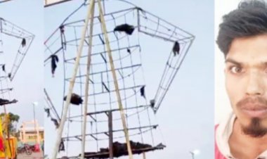 छत्तीसगढ़ के धमतरी जिले के भखारा में शराब के नशे में धुत्त युवक ने फूंका रावण, भेजा गया जेल