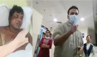 रायपुर AIIMS में भर्ती मरीज से मारपीट की गई। मरीज और उसकी पत्नी ने डॉक्टर पर थप्पड़ मारने का आरोप लगाया