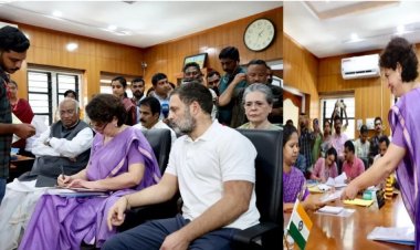 कांग्रेस महासचिव प्रियंका गांधी वाड्रा ने केरल के वायनाड से भरा पर्चा, बोलीं- राजनीति में 35 साल का अनुभव