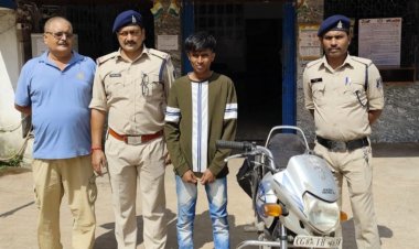 सुपेला पुलिस ने मोटर सायकल चोर को  किया गिरफ्तार,चोरी की मोटर सायकल सीडी डिलक्स कीमती 50,000 रूपये जप्त
