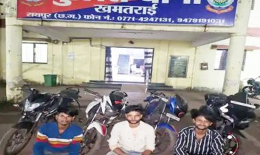उत्तर प्रदेश से स्पोर्ट्स बाइक चोरी कर रायपुर में मौज-मस्ती करते रहे 4 चोरों को पुलिस ने गिरफ्तार किया