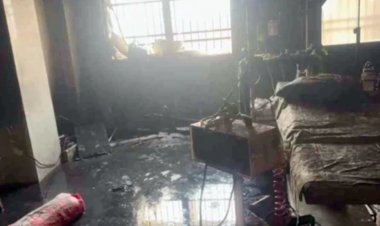 मेकाहारा में लगी आग पर मिली काबू, एक डाक्टर हुआ बेहोश, मंत्री ने दिए जांच के आदेश