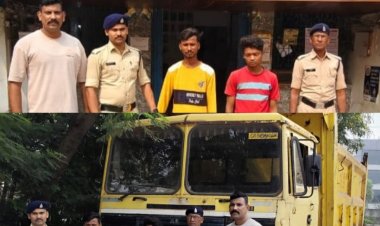 भिलाई के चन्दू लाल चन्द्राकर अस्पताल के पास स्थित पेट्रोल पंप से ट्रक हाईवा डम्फर चोरी करने वाले दो आरोपी गिरफ्तार