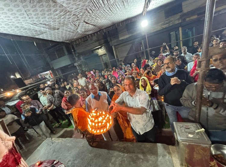 सत्तीचौरा दुर्गा मंदिर में बड़े धूमधाम से मनाई गई श्री काल भैरव जयंती हजारों धर्मप्रेमियों की उपस्थिति में 108 पूजा थाल से की गई महाआरती