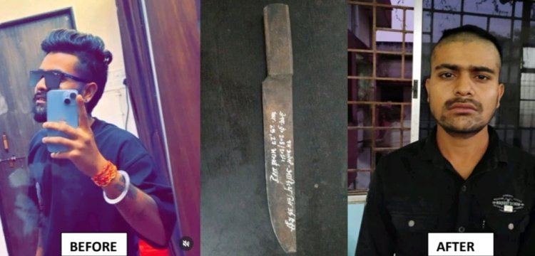 लोहे की धारदार चापड़ से राहगीरों को धमकाने वाले आरोपी को वैशाली नगर पुलिस ने किया गिरफ्तार