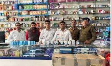 स्वास्थ्य मंत्री के निर्देश पर राजधानी के 30 मेडिकल स्टोर्स पर खाद्य एवं औषधि विभाग ने मारा छापा