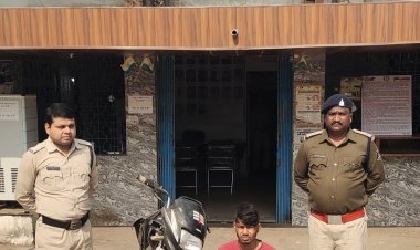 बैक आफ महाराष्ट्र सुपेला के सामने से सुपर स्प्लेन्डर मोटर साइकिल चोरी करने वाला आरोपी गिरफ्तार